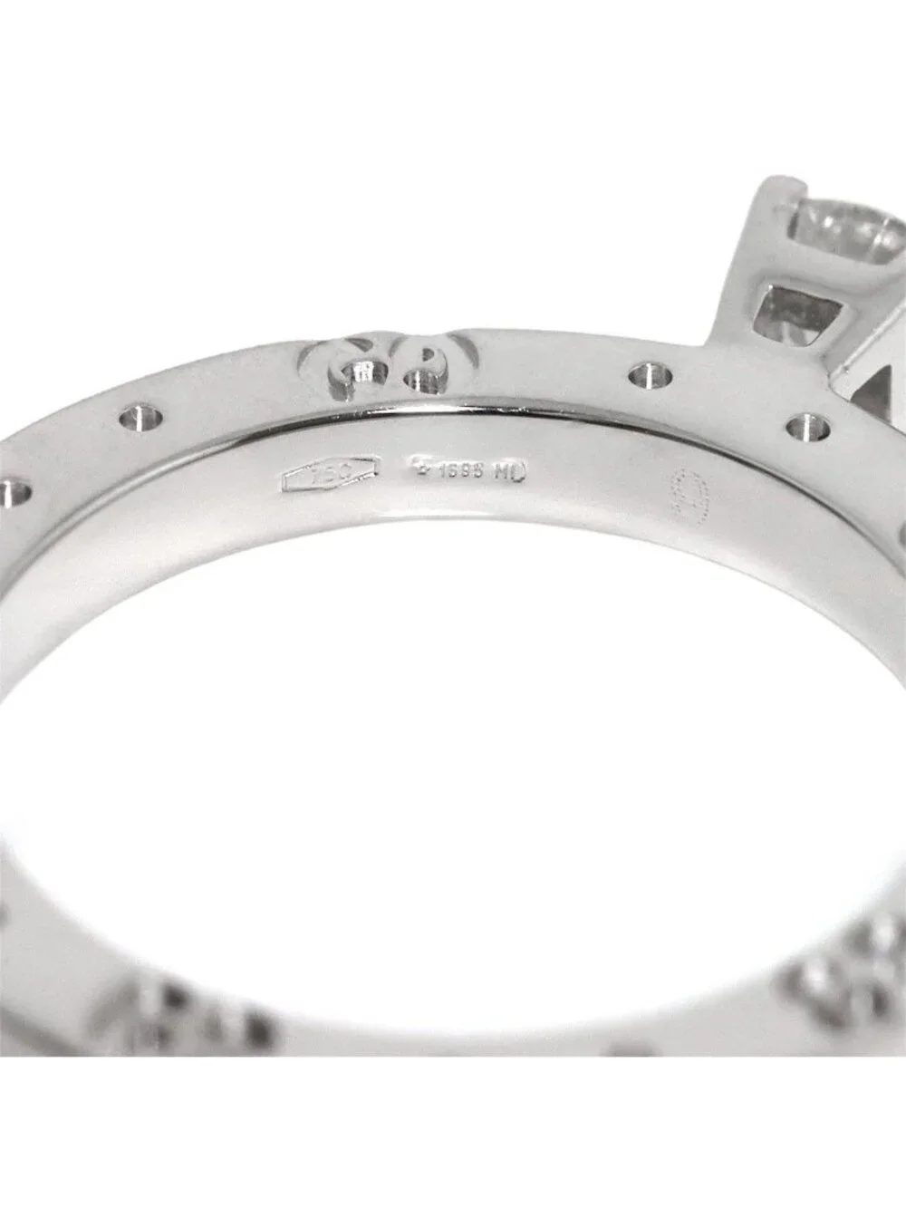 Gucci Icon Solitaire Diamond Ring WG White Gold